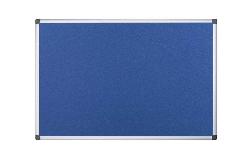 Bi-Office Notice Board Non Magnetic 150 (W) x 120 (H) cm Blue