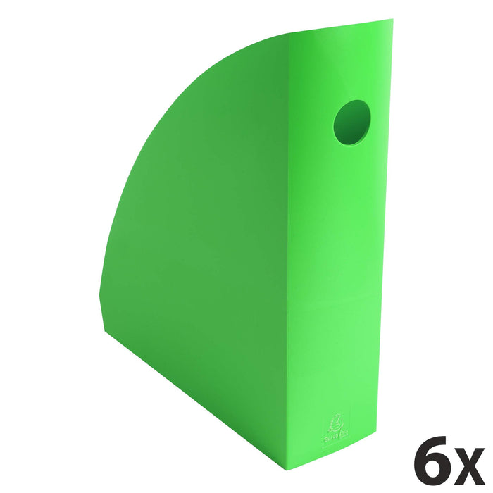 Exacompta Magazine File 18295D Apple Green Pack of 6