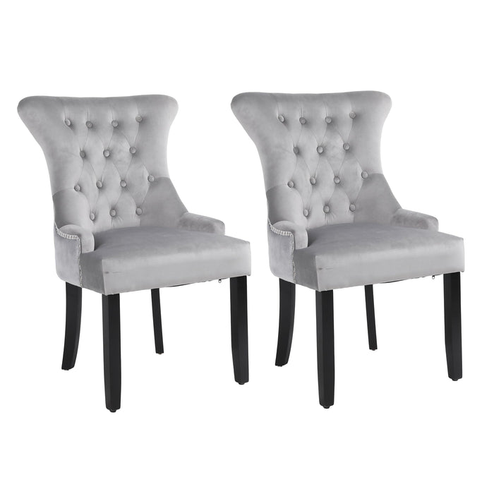 NEO Dining Chairs Non Height Adjustable Grey 2XKNOC-CHR-GREY 530 (W) x 660 (D) x 920 (H) mm Pack of 2