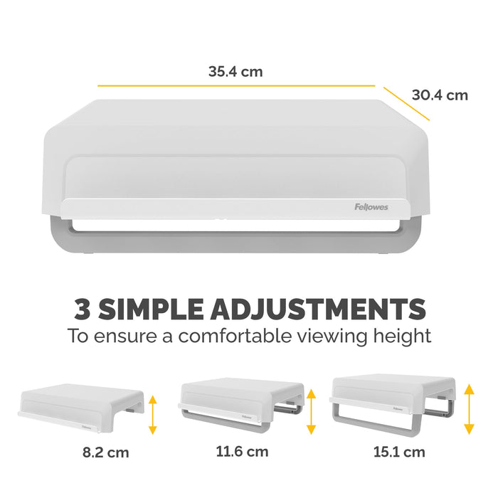 Fellowes Breyta Monitor Stand White - 100016561