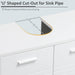 kleankin Bathroom Vanity White 300 x 625 mm