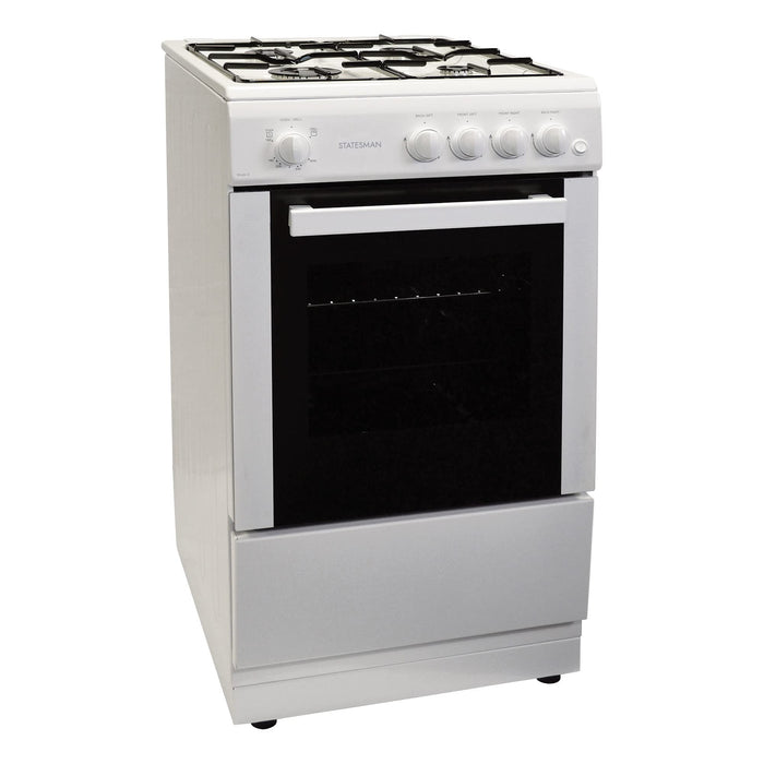 Statesman Gas Cooker STUDIO2 1 W 51 L Single Cavity 900 x 500 x 600 mm White