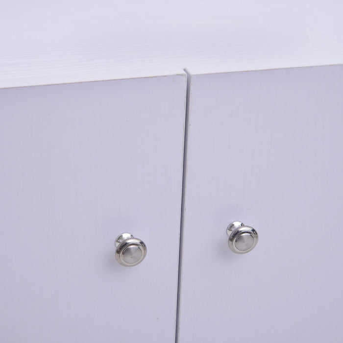 HOMCOM Shoe Cabinet 02-0623 Aluminium, Particle Board White 300 mm x 830 mm x 900 mm