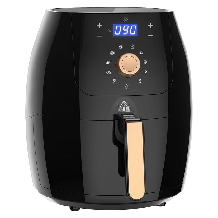 HOMCOM Air Fryer Stainless Steel Black