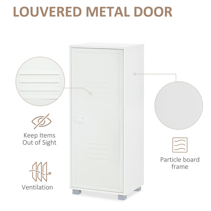 HOMCOM Filing Cabinet White 350 x 450 x 1,100 mm