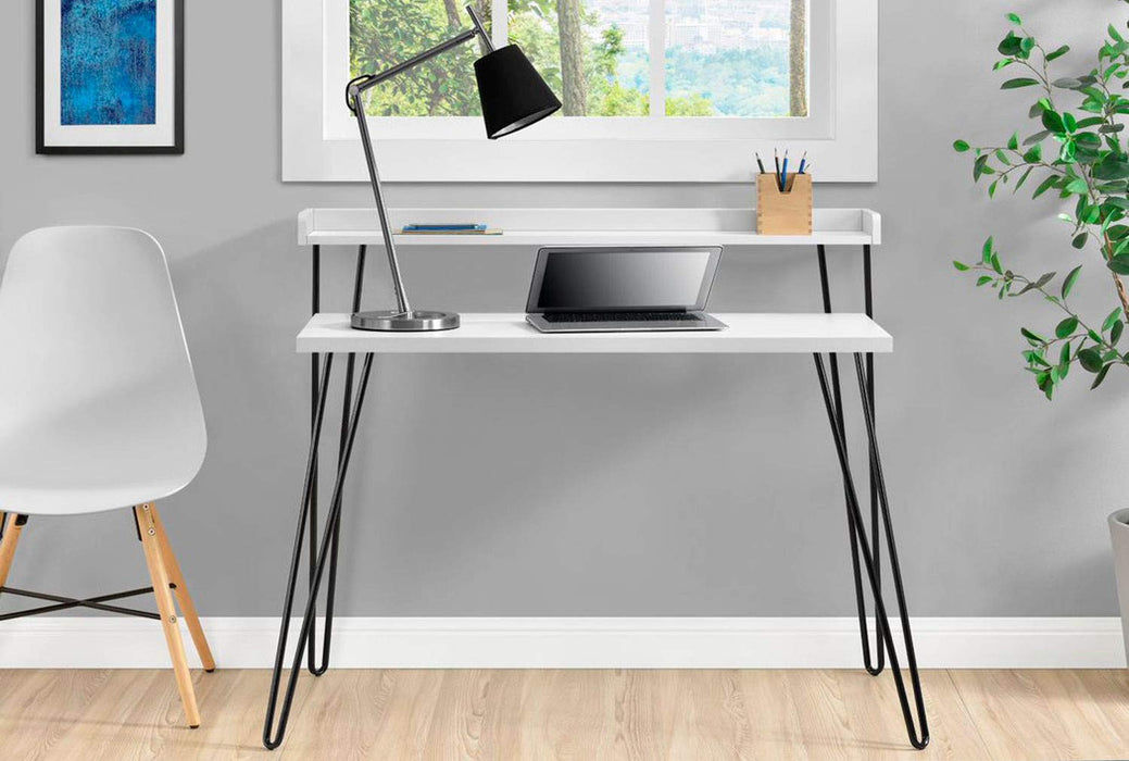 DOREL HOME Desks 9881296COMUK White 1,135.38 (W) x 604 (D) x 899.16 (H) x 899.16 - 899.16 (H) mm