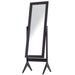 HOMCOM Freestanding Jewellery Mirror Brown