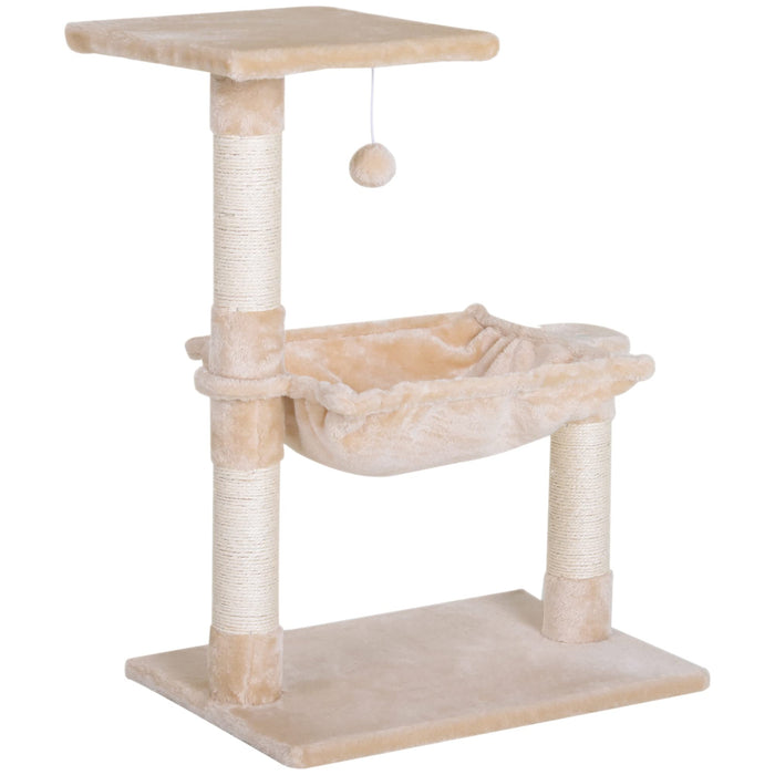 PawHut Cat Tree Beige 360 mm x 500 mm x 700 mm