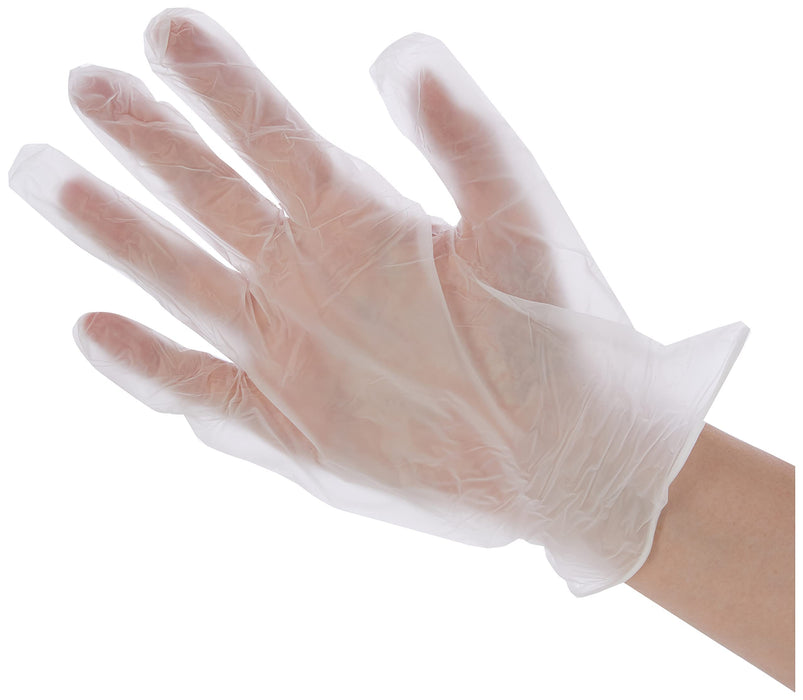 UNICARE Disposable Gloves Vinyl Non-powdered Extra Large (XL) Clear Pack of 100