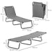 OutSunny ?Alloy Steel, Oxford Lounge Chair 84B-442GY Grey