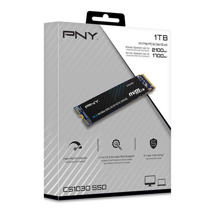 PNY CS1030 - SSD - 1 TB - internal - M.2 2280 - PCIe 3.0 x4 (NVMe)