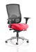 Dynamic Synchro Tilt Task Operator Chair Height Adjustable Arms Regent Black Back, Bergamot Cherry Seat Without Headrest High Back