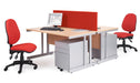 Freeform Right Hand Design Wave Desk with White MFC Top and Silver Frame Adjustable Legs Momento 1400 x 990 x 725 mm