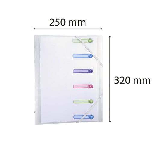 Exacompta Chromaline Multipart File 56177E A4 PP (Polypropylene) Frosted 24.5 (W) x 1 (D) x 32 (H) cm Pack of 10