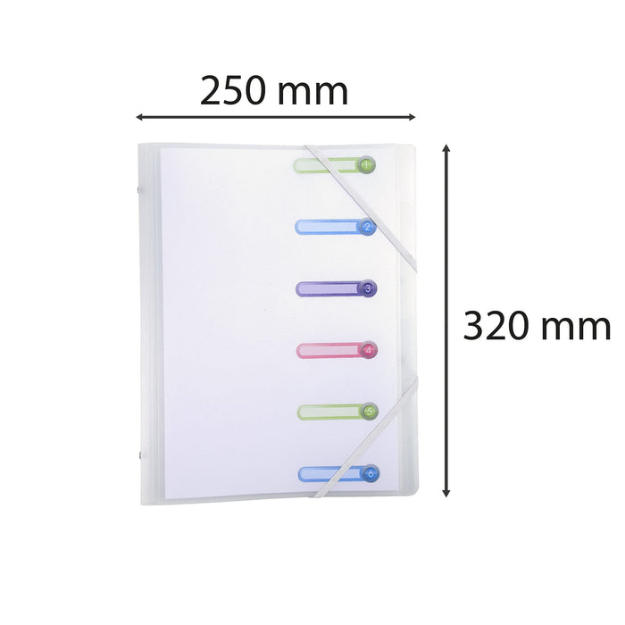 Exacompta Chromaline Multipart File 56177E A4 PP (Polypropylene) Frosted 24.5 (W) x 1 (D) x 32 (H) cm Pack of 10