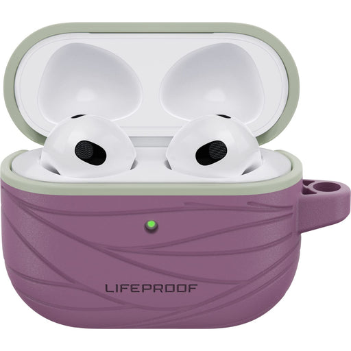 LifeProof Eco-Friendly - Case for wireless earphones - 75% ocean-based recycled plastic - sea urchin (lavender/green) - for Apple AirPods (3rd generation)