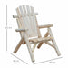 OutSunny Adirondack Chair Fir Brown 680 x 1,010 mm