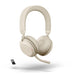 Jabra Evolve2 75 - Headset - on-ear - Bluetooth - wireless - active noise cancelling - USB-A - noise isolating - beige - Optimised for UC