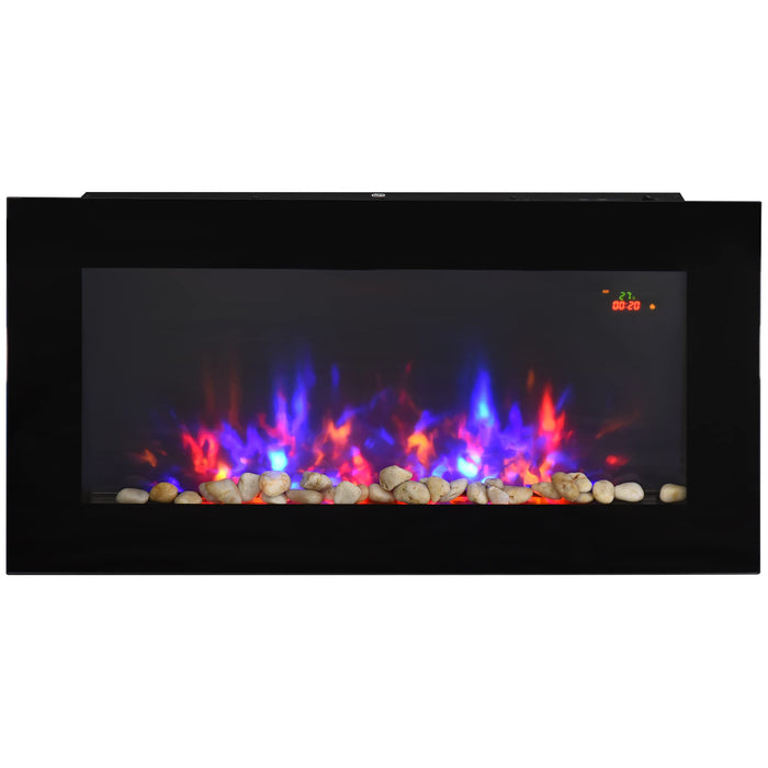 HOMCOM Electronic LED Fireplace 11.5 x 48 cm