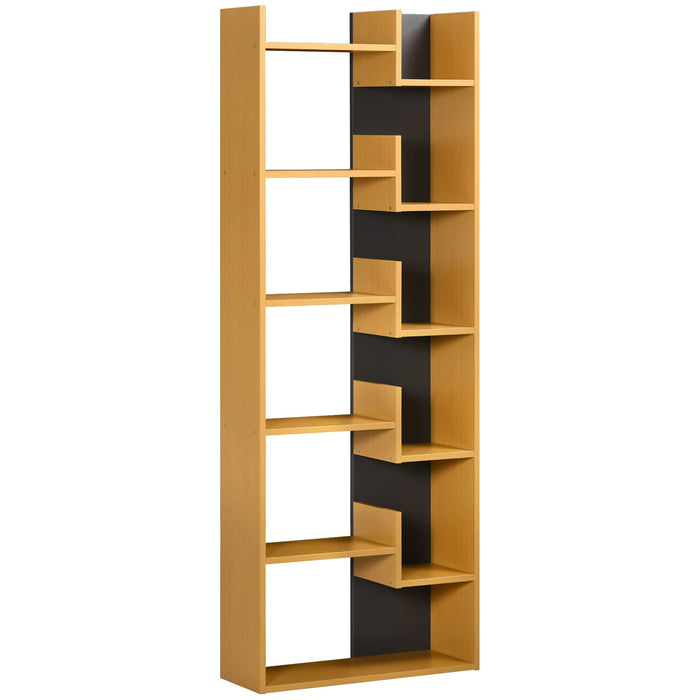 HOMCOM Bookcase 836-541V01CG Natural wood finish 610 x 230 x 1,626 mm