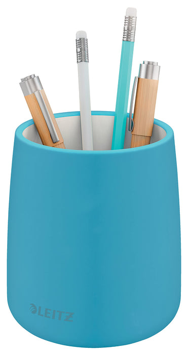 Leitz Pencil Pot Cosy Ceramic Calm Blue 108 x 87 x 87 mm