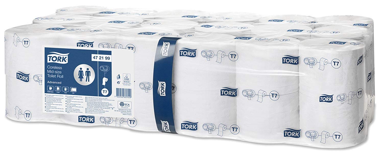 Tork T7 Advanced Toilet Roll 2 Ply 472199 36 Rolls of 900 Sheets