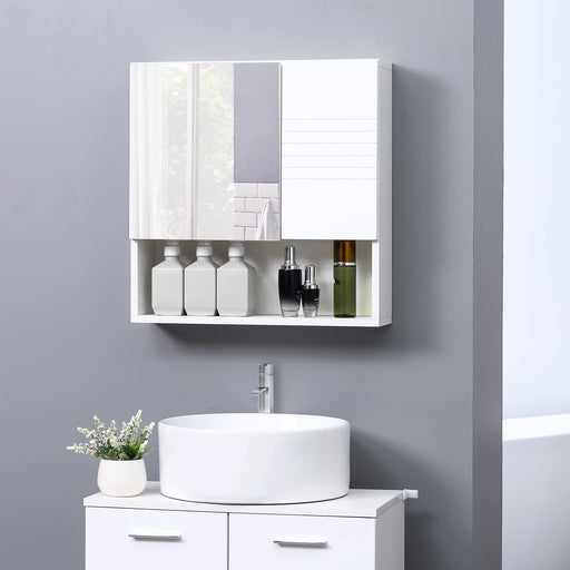 kleankin Mirror Cabinet White 150 x 550 mm