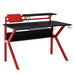 HOMCOM Gaming Desk Red 660 x 940 mm