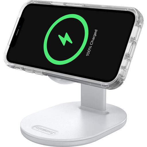 OtterBox - Wireless charging stand - for magsafe - 7.5 Watt - PD 2.0, PD 3.0 - lucid dreamer (white) - for Apple AirPods with MagSafe Charging Case, AirPods Pro, iPhone 12, 13, 14