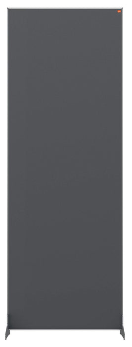 Nobo Freestanding Room Divider Screen Impression Pro 600mm x 1800mm x 300mm Felt, Metal Grey