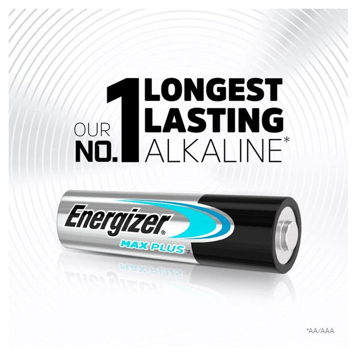 Energizer Alkaline Batteries Max Plus AA LR6 2550 mAh 1.5V Pack of 12