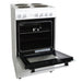 Statesman Twin Cavity FUSION50W Electric Cooker 2 Oven Shelves and 1 Tray Metal White