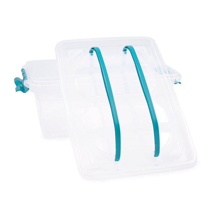 Whitefurze Carry Storage Box 5 L Transparent 31 x 20.5 x 12 cm