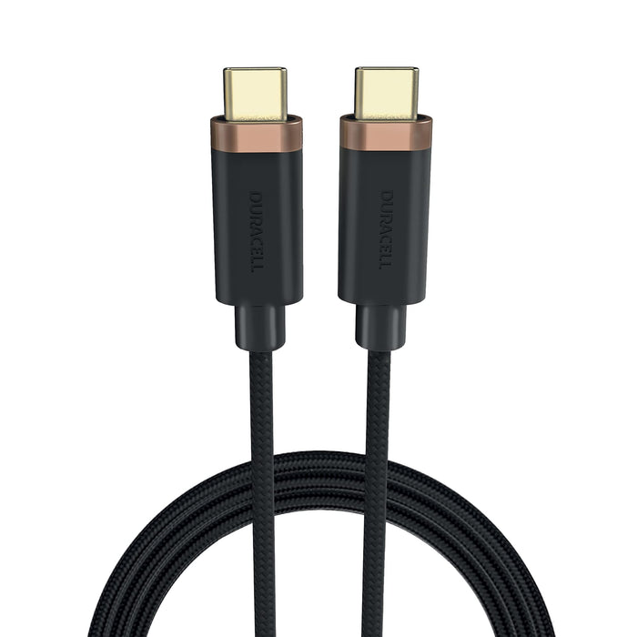 Duracell - USB cable - 24 pin USB-C (M) to 24 pin USB-C (M) - USB 3.2 Gen 1 - 1 m