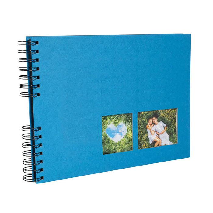 Exacompta Milano Photo Album Spiral Hardback Paper 22 x 32 x 3 cm Blue