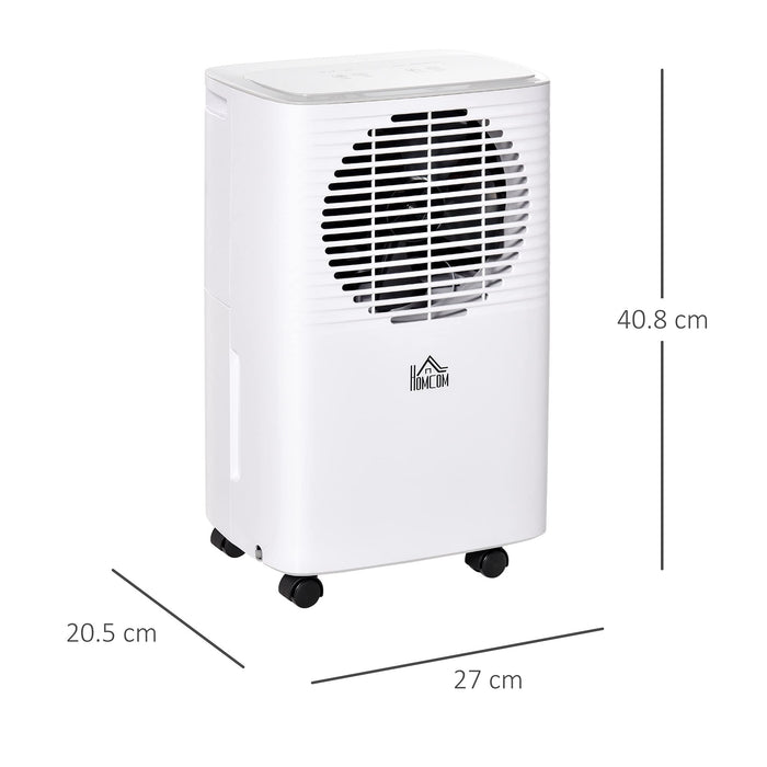 HOMCOM Portable Dehumidifier with Display Timer Setting 10 L