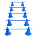 PawHut Dog Agility Set 10x Conical Barrels, 5x Crossbars Blue