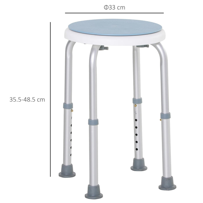 HOMCOM Swivel Seat Bath Shower Stool Home Assistance