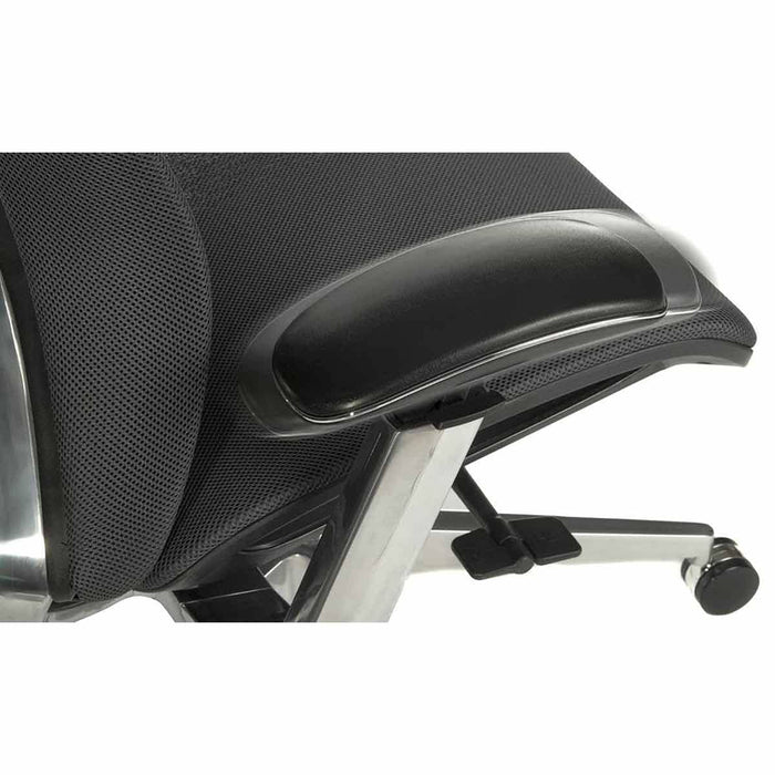 Quantum Mesh Back Executive Chair Chair Black with Black Frame - 6966BLK