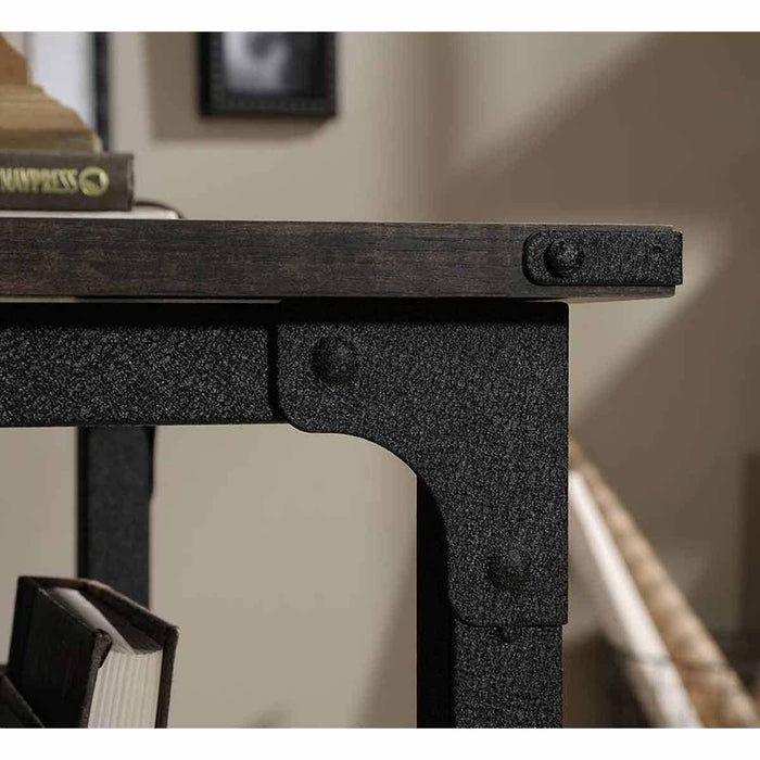 Steel Gorge Wrought Iron Style Home Office Desk Carbon Oak - 5423912