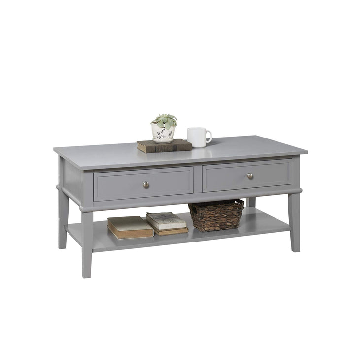 DOREL HOME Franklin Non Height Adjustable Table 7917815COMUK PB; Paper Wrap; Metal Grey 1,044.96 (W) x 523.24 (D) x 469.90 (H) x 469.9 - 469.9 (H) mm