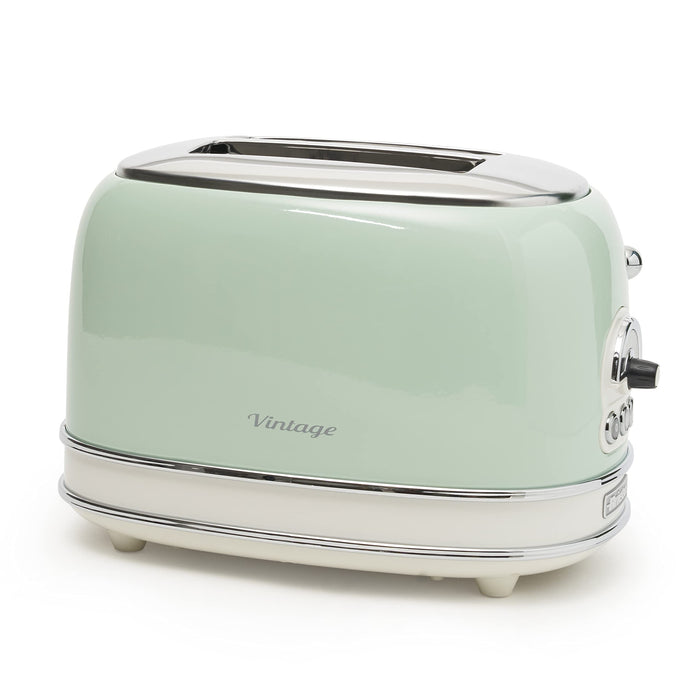 Ariete Toaster 2 Slices Stainless Steel Vintage 810W Green