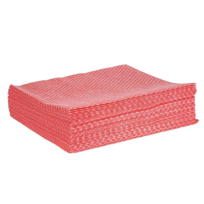 Robert Scott Cleaning Cloths Red 60 x 30cm Pack of 50