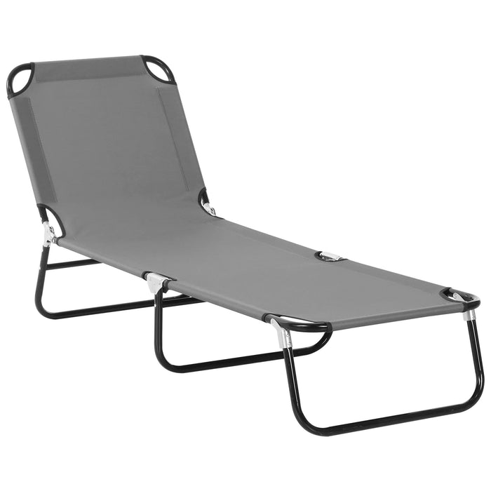 OutSunny ?Alloy Steel, Oxford Lounge Chair 84B-442GY Grey