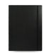 Filofax Notebook 115022 A4 Ruled Twin Wire Faux-leather Soft Cover Black 56 Pages