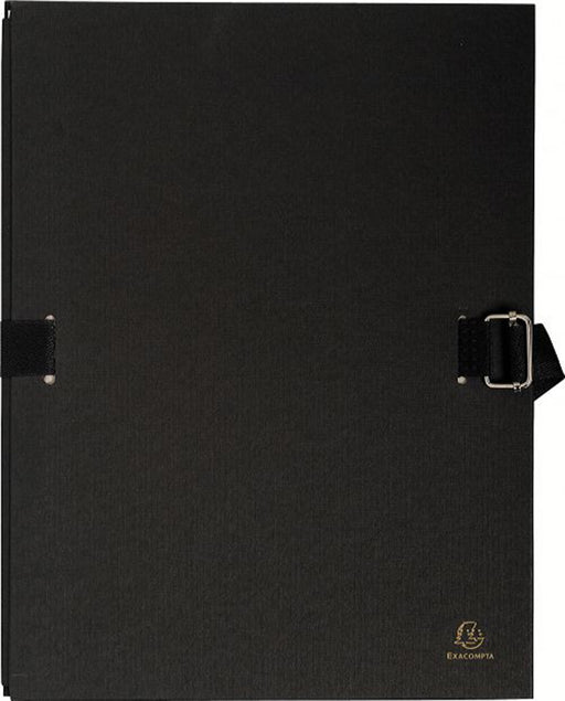 Exacompta Folders 223265E A4 Black Cardboard 24 x 32 cm Pack of 10