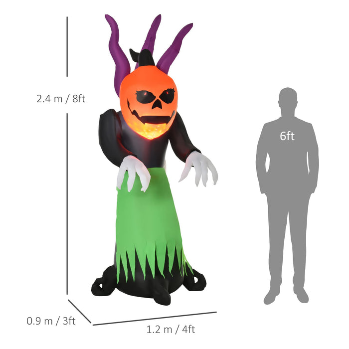 HOMCOM Inflatable Halloween Decoration 844-310V70 Multicolour 120 x 900 x 240 (W x D x H)