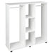 HOMCOM Open Wardrobe 831-190 Aluminium, Particle Board White 400 mm x 1200 mm x 1280 mm