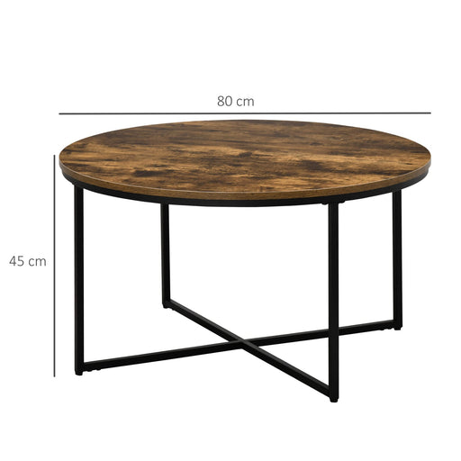 HOMCOM Coffee Table 833-741CF 800 x 800 x 450 mm