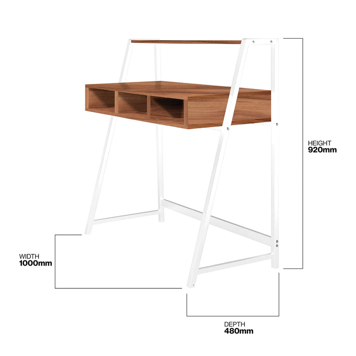 Nautilus Designs Workstations - Home Office Model: Bdw/I203/Wh-Wn Wood